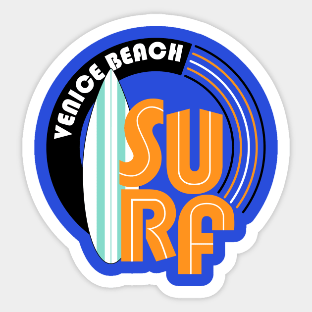 Surf Venice Beach Sticker by Brobocop